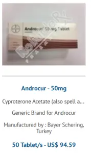 androcur 50mg tablets