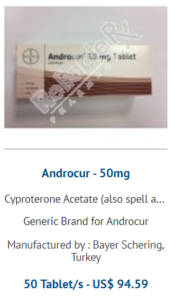 androcur 50mg tablets